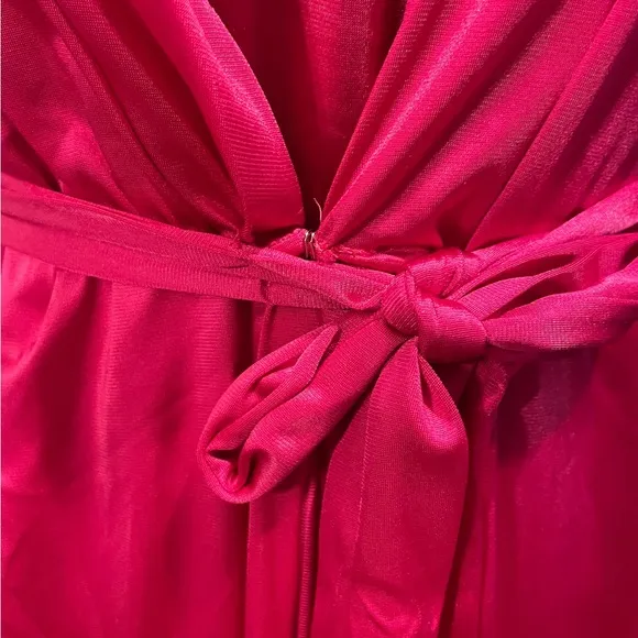 Lorraine Vintage Barbie Pink Romantic Lingerie Intimates Peignoir Robe Set