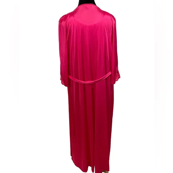Lorraine Vintage Barbie Pink Romantic Lingerie Intimates Peignoir Robe Set