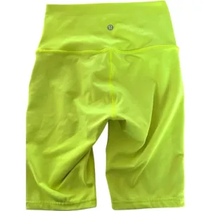 Lululemon Align Biker Shorts Size 2 Women's Highlighter Neon Yellow Green NEW