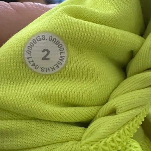 Lululemon Align Biker Shorts Size 2 Women's Highlighter Neon Yellow Green NEW