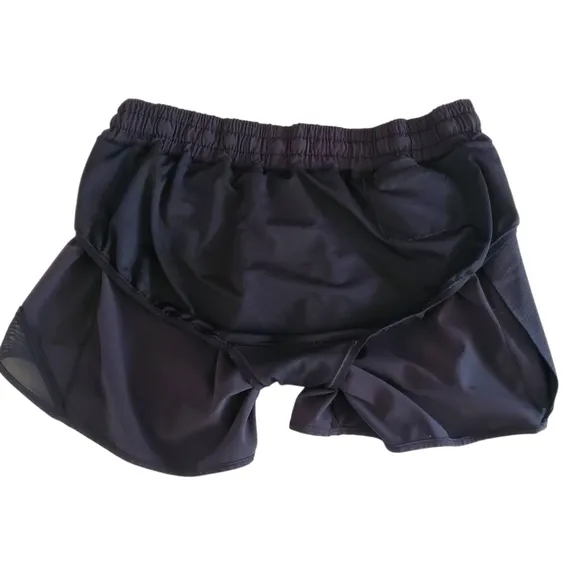 LULULEMON Hotty Hot Black Low-Rise 2.5&quot; Lined Performance Running Shirts Size 10