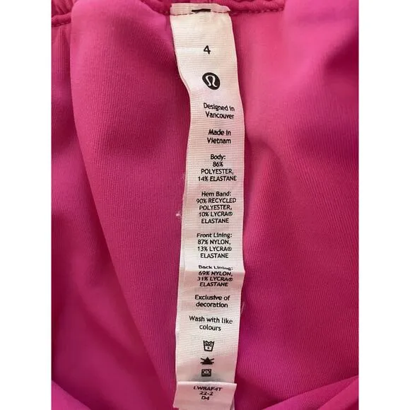 Lululemon Skirt Skort Hotty Hot High Rise Activewear