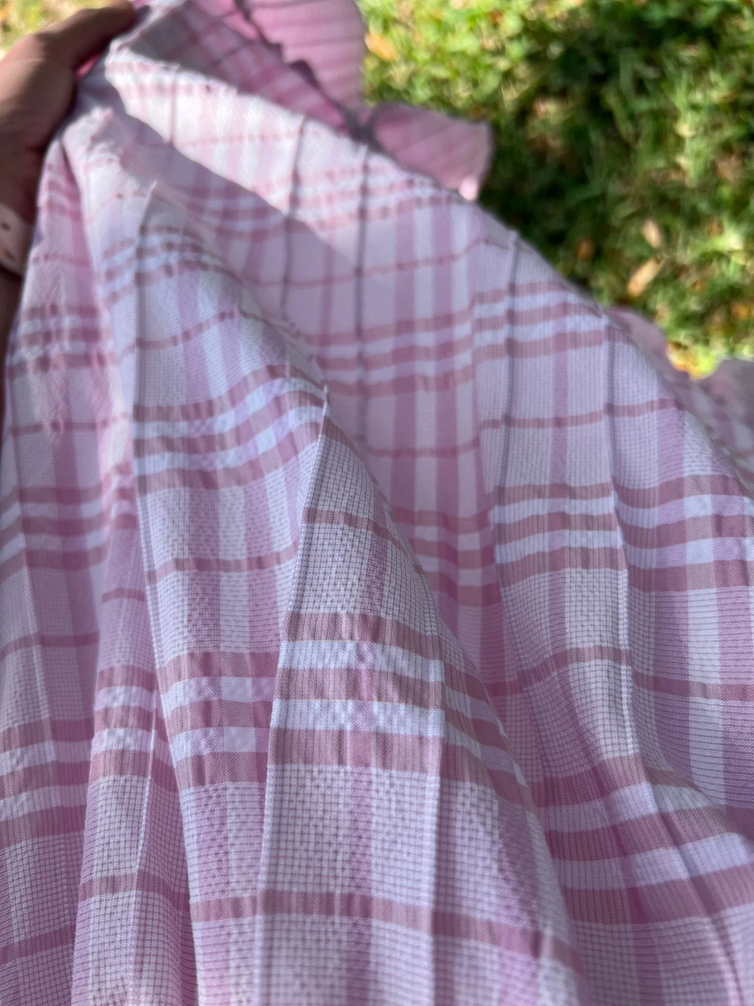 Luxe Lavender Gingham Dress