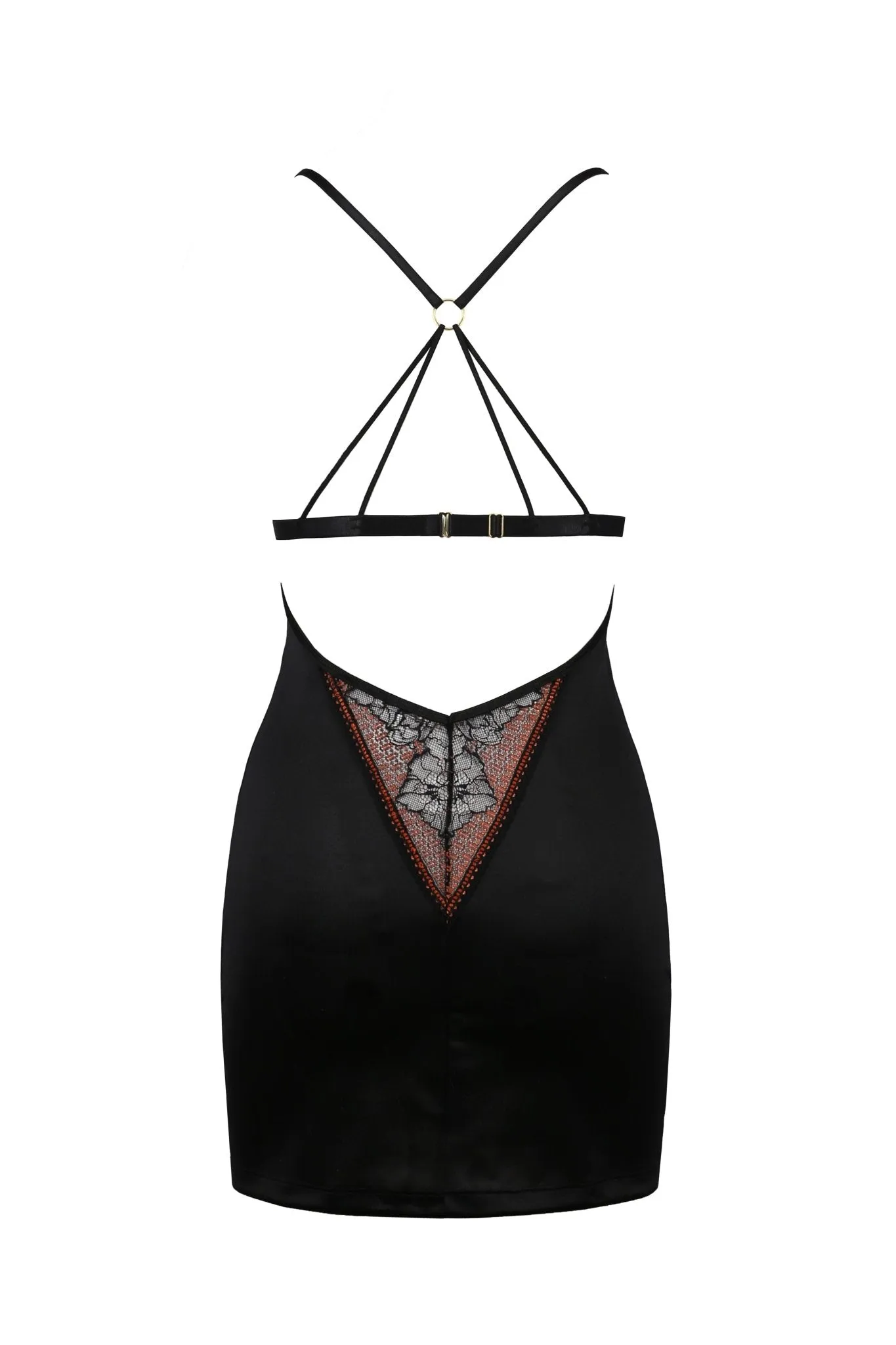 Luxury Lace & Satin European Chemise Lingerie