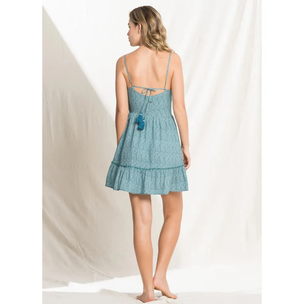 MAAJI SPRINKLE TEAL GRACIE SHORT DRESS