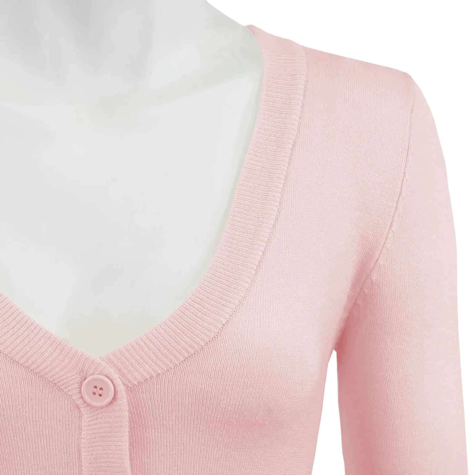 MAK Cropped Cardigan Blush Pink
