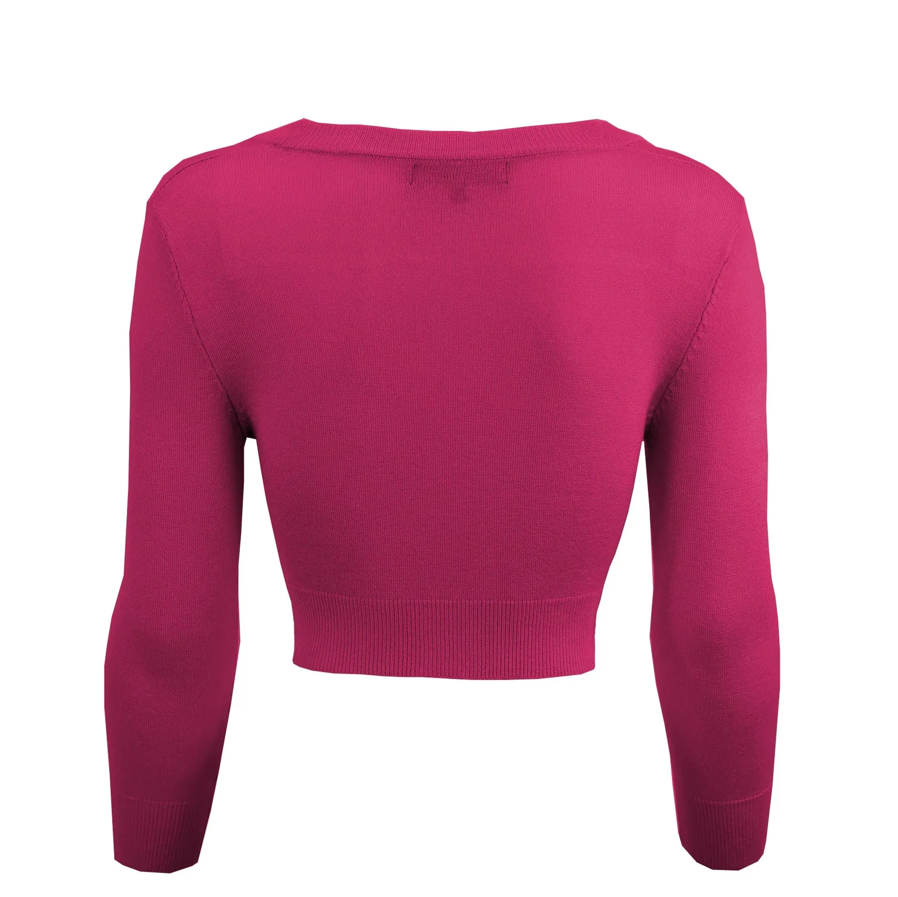 MAK Cropped Cardigan Magenta