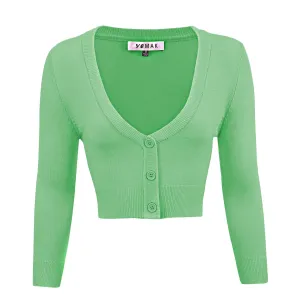 MAK Cropped Cardigan Opal