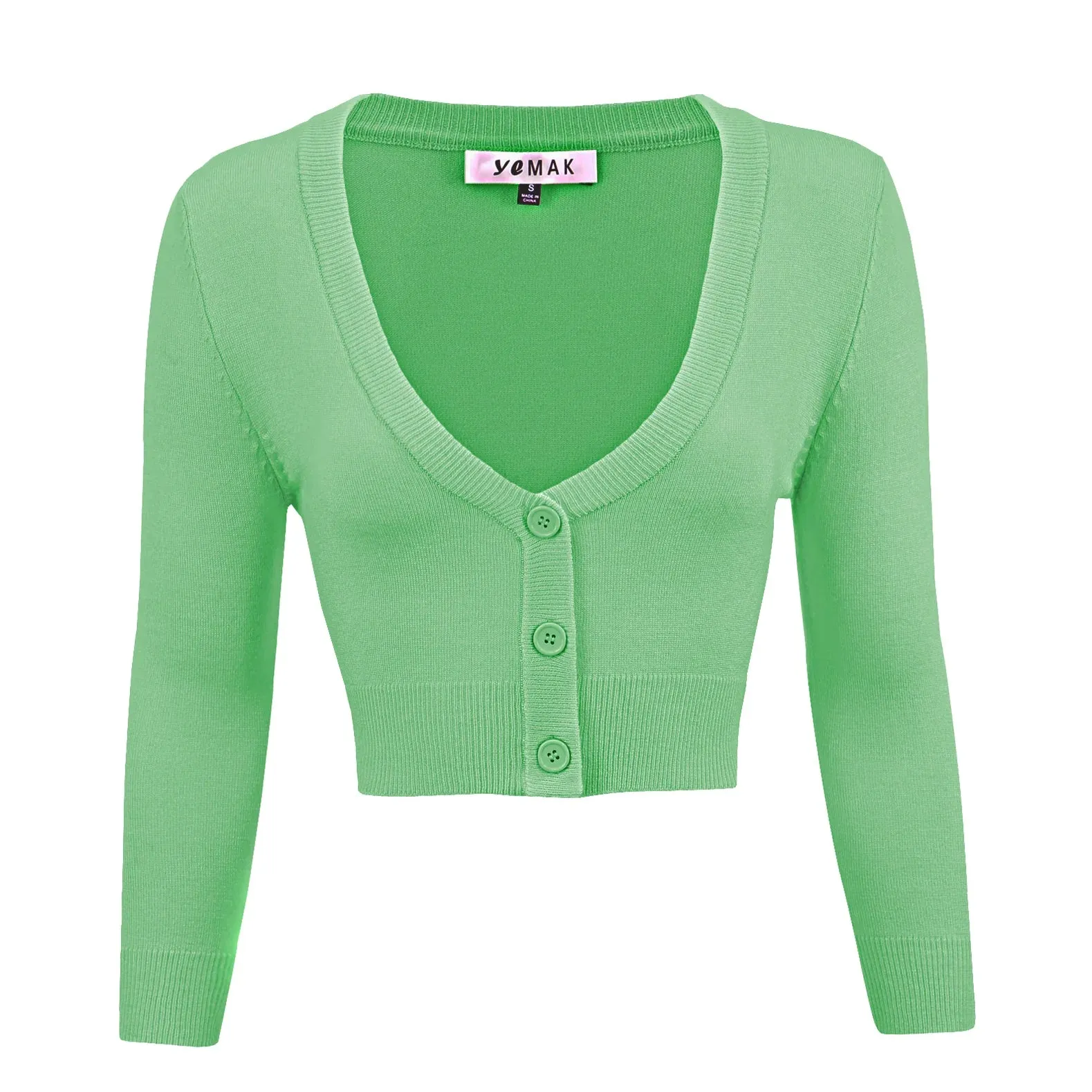 MAK Cropped Cardigan Opal