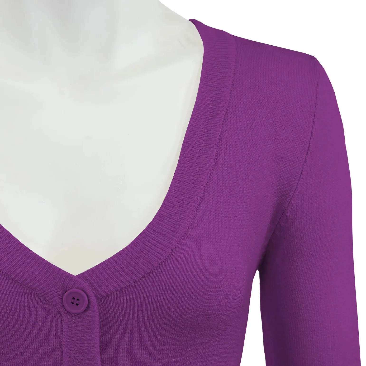 MAK Cropped Cardigan Purple