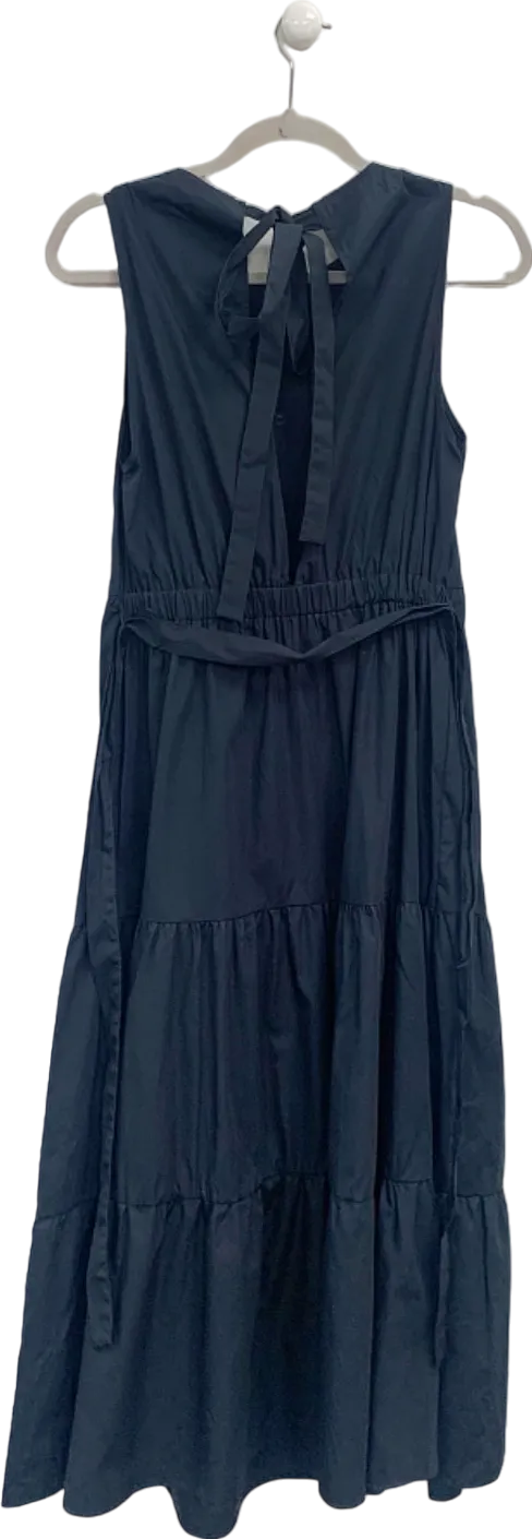 M&S Black Sleeveless Tiered Dress UK 6