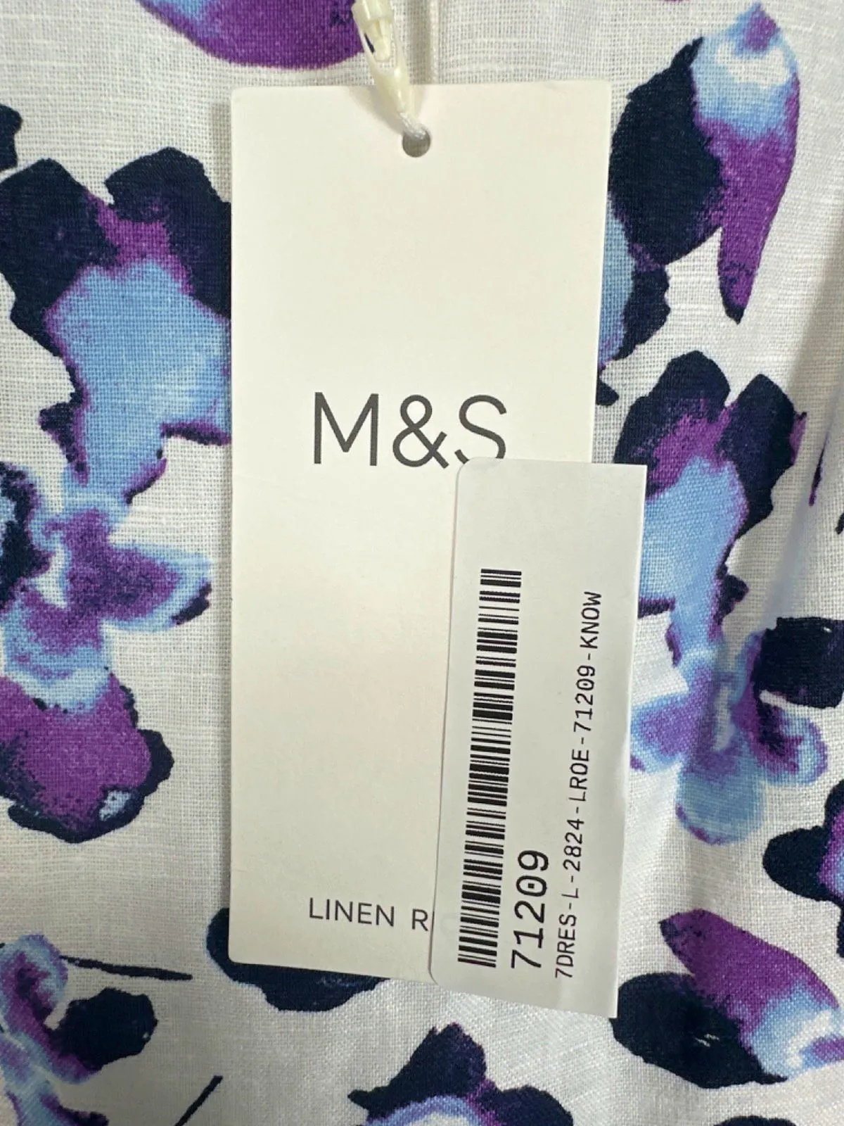 M&S Ivory Mix Floral Maxi Dress Regular Length Size UK 8