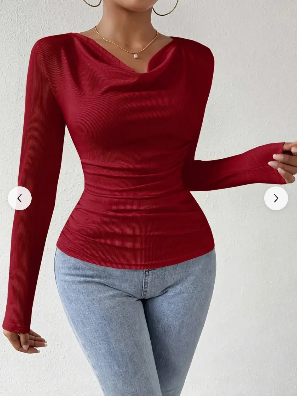 Mariana® | Draped Top With Collar
