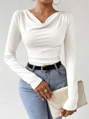 Mariana® | Draped Top With Collar