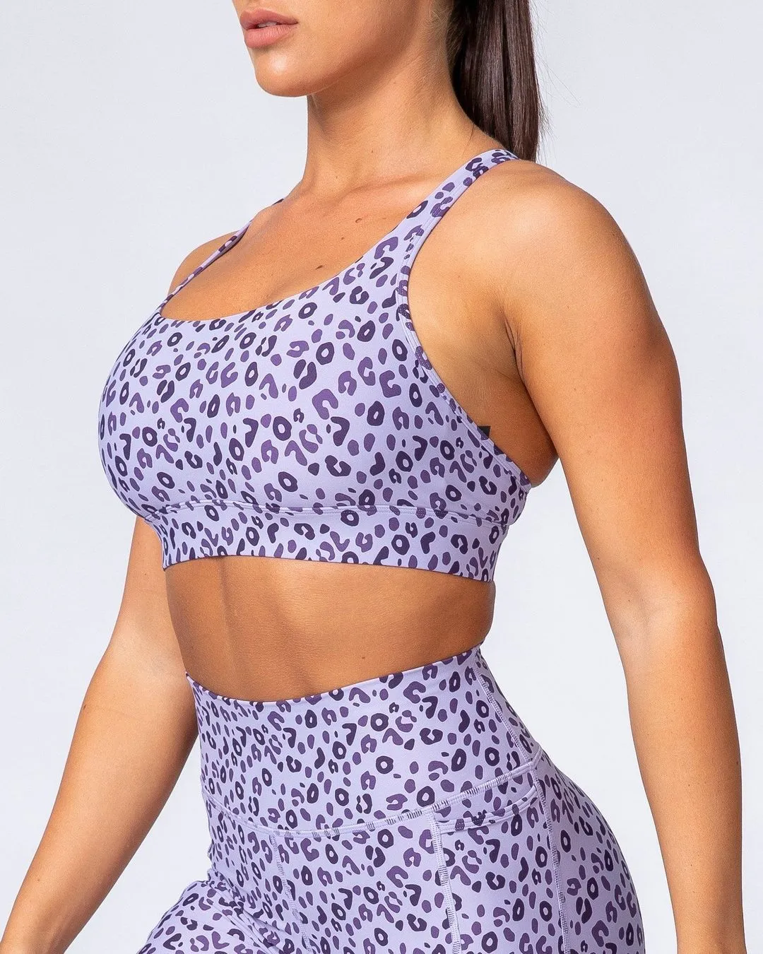 Max Rep Bra - Purple Leopard