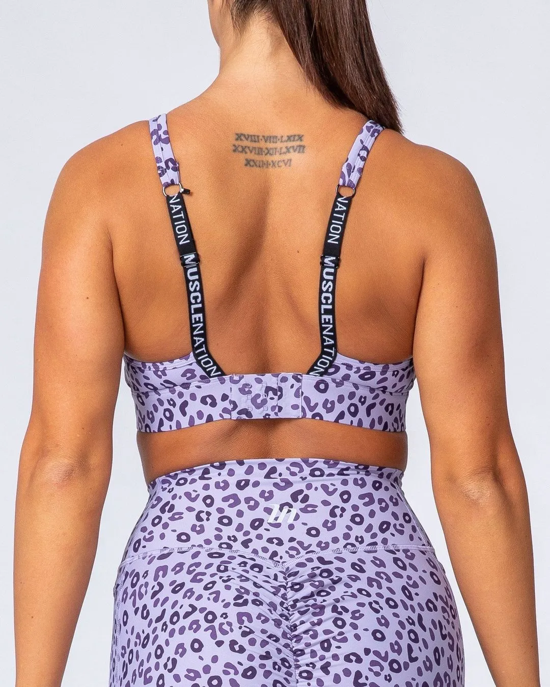 Max Rep Bra - Purple Leopard
