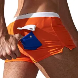 Men Back Pocket Swimwear