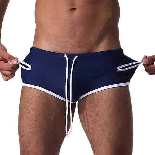Men Drawstring Swimsuit