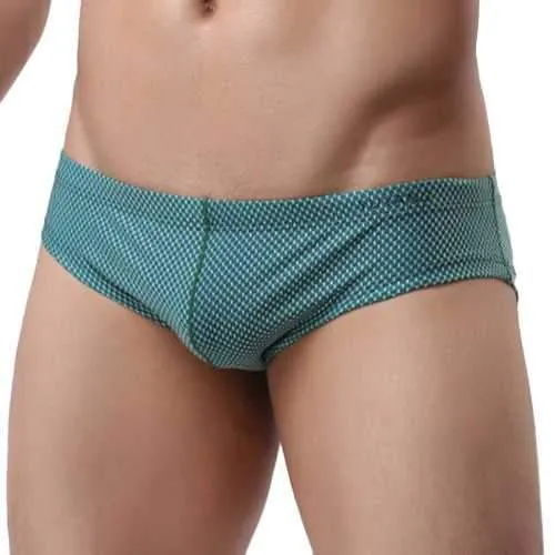 Men Jacquard Swim Briefs