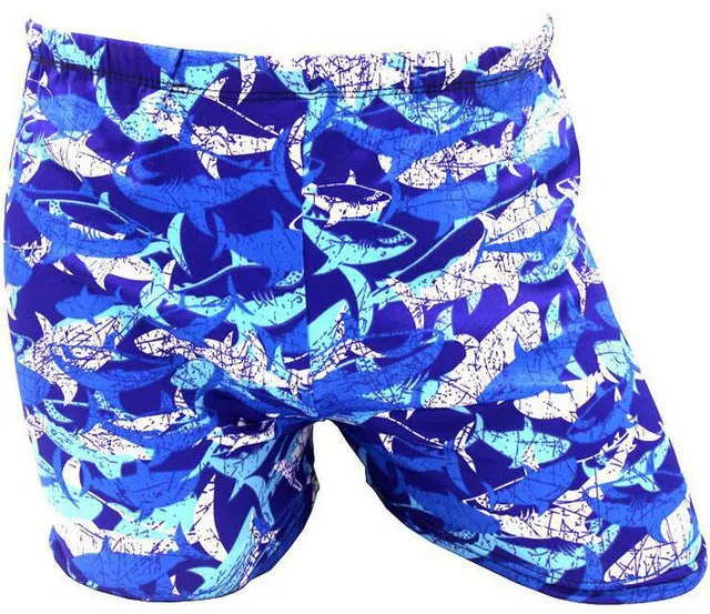 Men Male Elastic Printed Pattern Swim Pool Sport Swimming Bathing Suit Swimwear Boxer Shorts Beach Trunks Briefs Swimsuit Wear