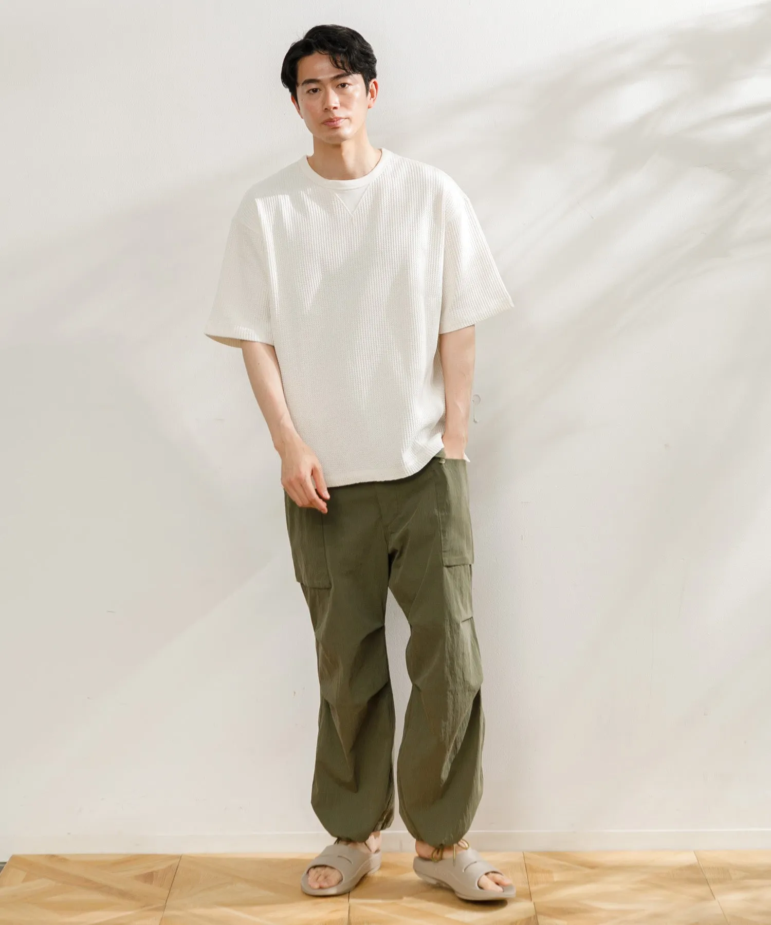 【MEN】NANGA ECO HYBRID WAFFLE LOOSE FIT TEE