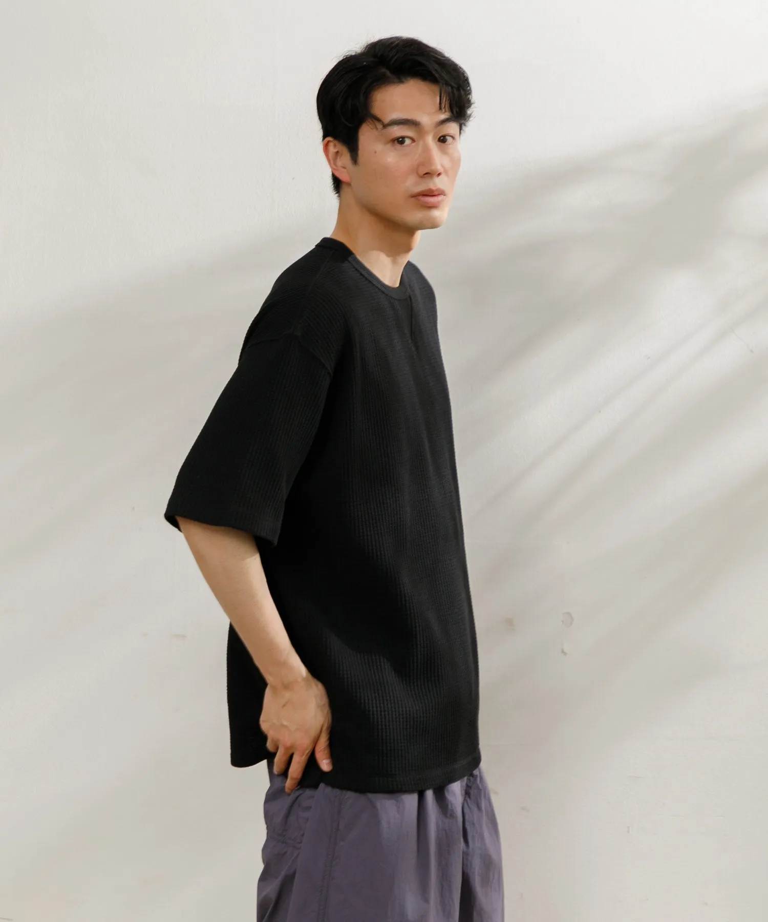 【MEN】NANGA ECO HYBRID WAFFLE LOOSE FIT TEE