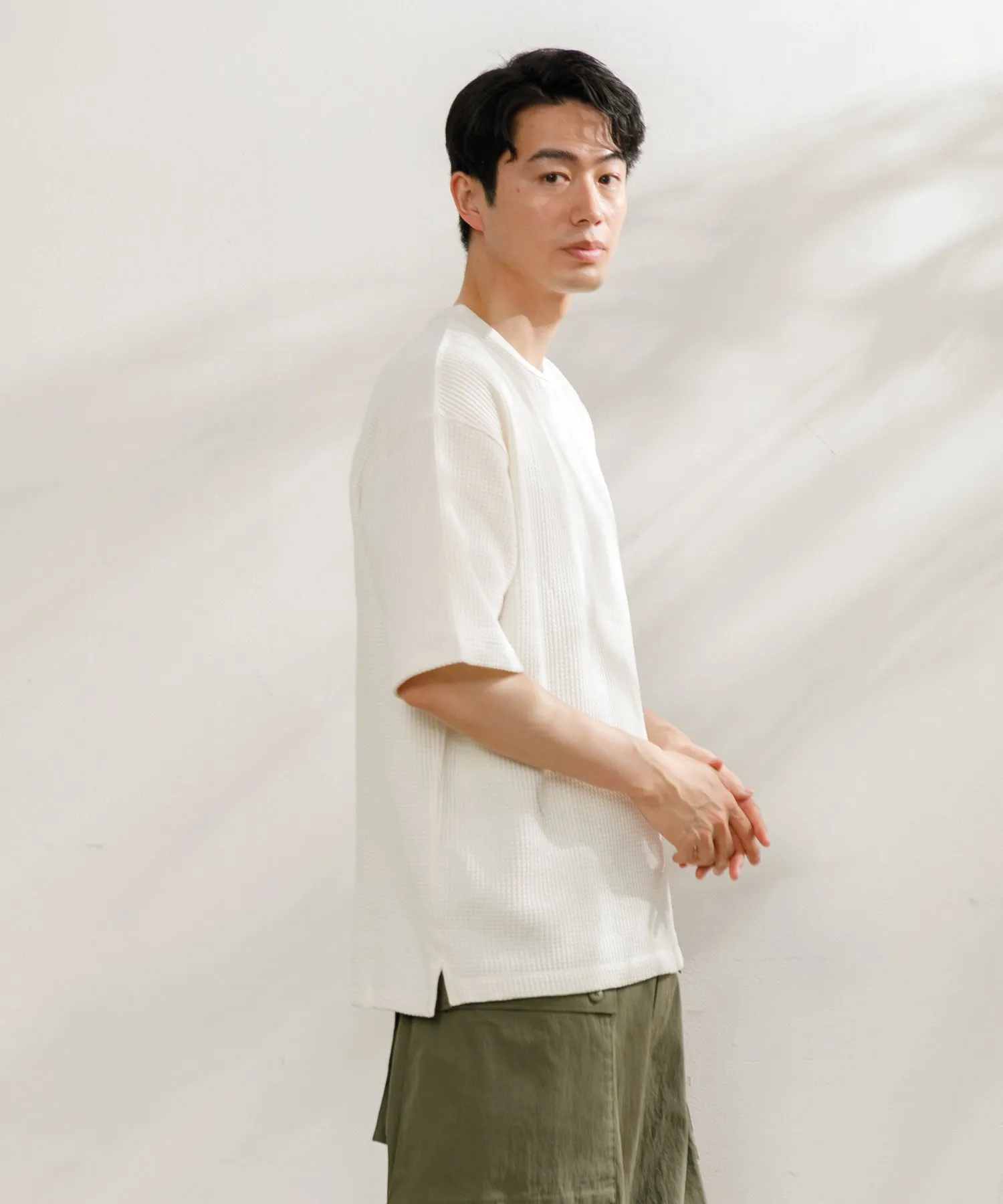 【MEN】NANGA ECO HYBRID WAFFLE LOOSE FIT TEE