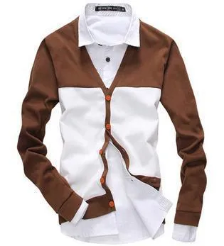 Men's 2 Tone Cardigan