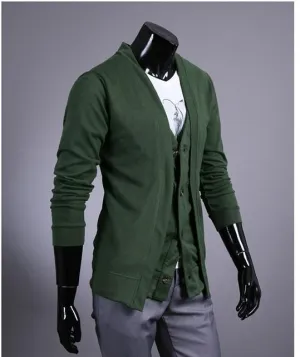 Men's Cardigan With Matching Vest