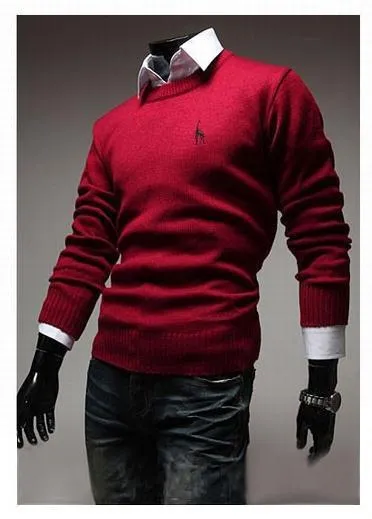 Men's Classic Round Collar Sweater