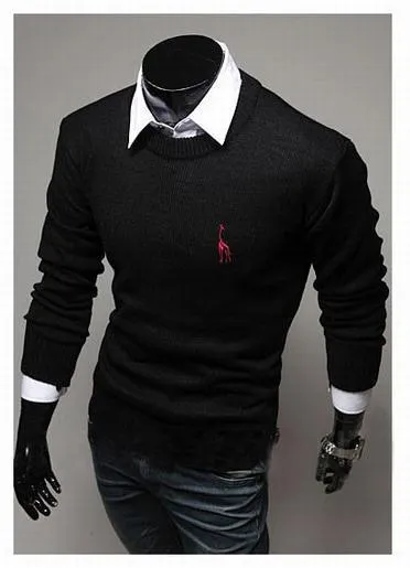 Men's Classic Round Collar Sweater