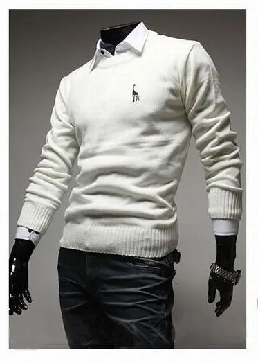 Men's Classic Round Collar Sweater