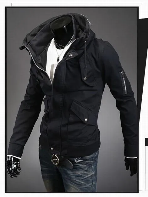 Men's Fashion Overcoat With Arm Zippers