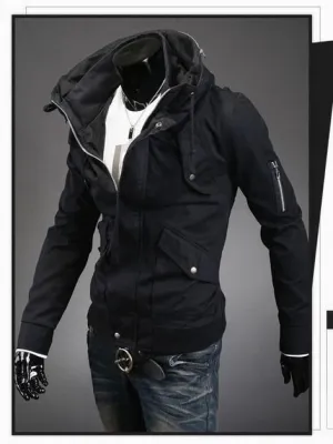 Men's Fashion Overcoat With Arm Zippers