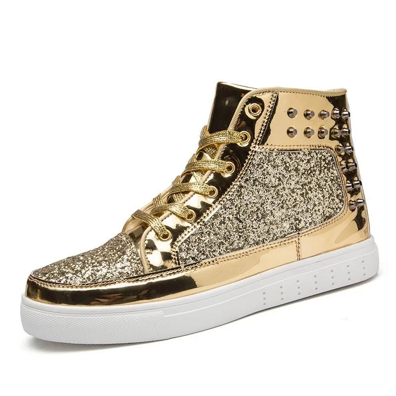 Men's Glossy High Tops