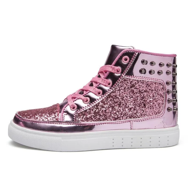 Men's Glossy High Tops