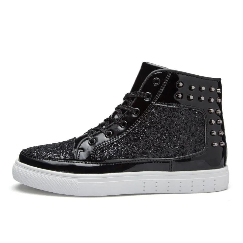 Men's Glossy High Tops