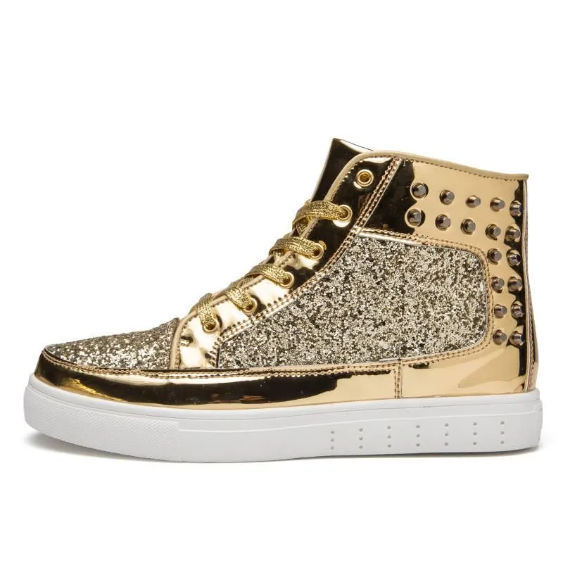 Men's Glossy High Tops