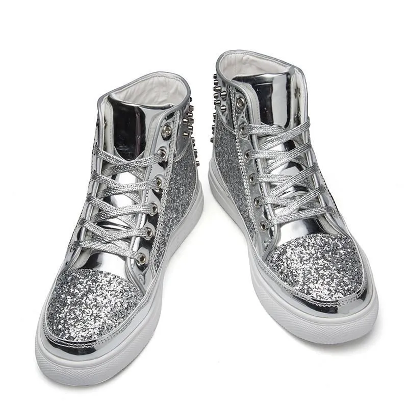Men's Glossy High Tops