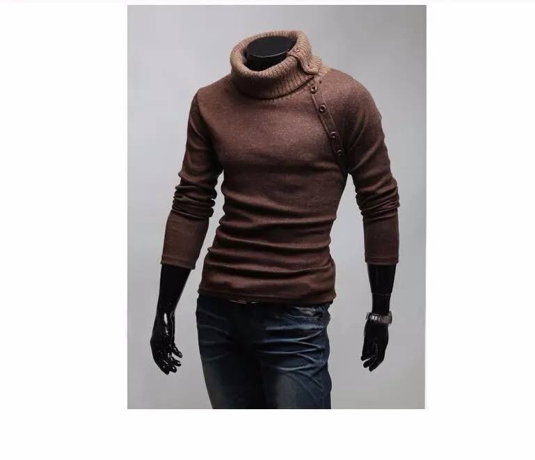 Men's High Collar Sweater
