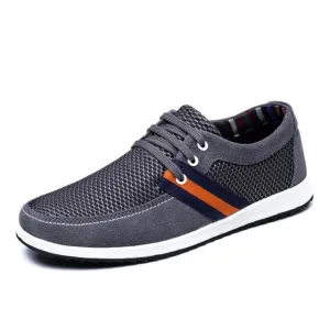 Men's Mesh Suede Low Tops
