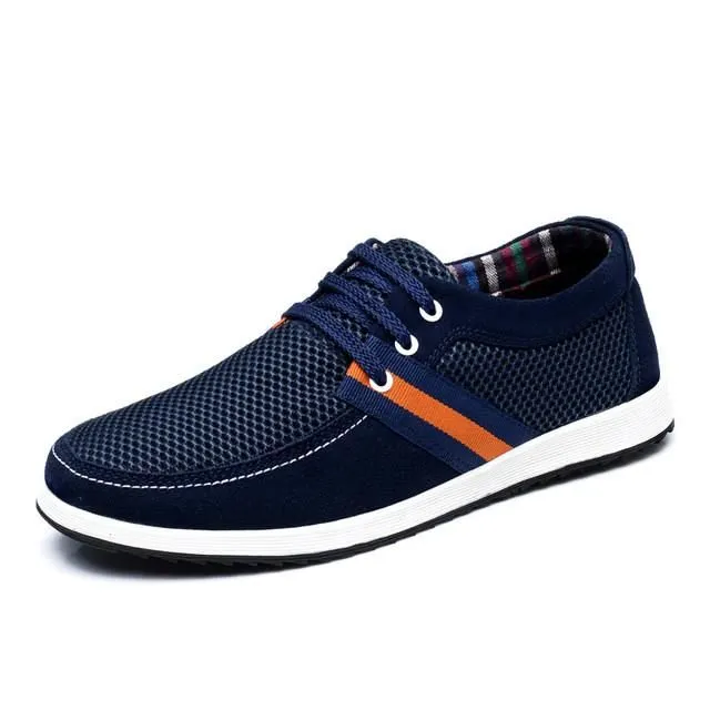 Men's Mesh Suede Low Tops