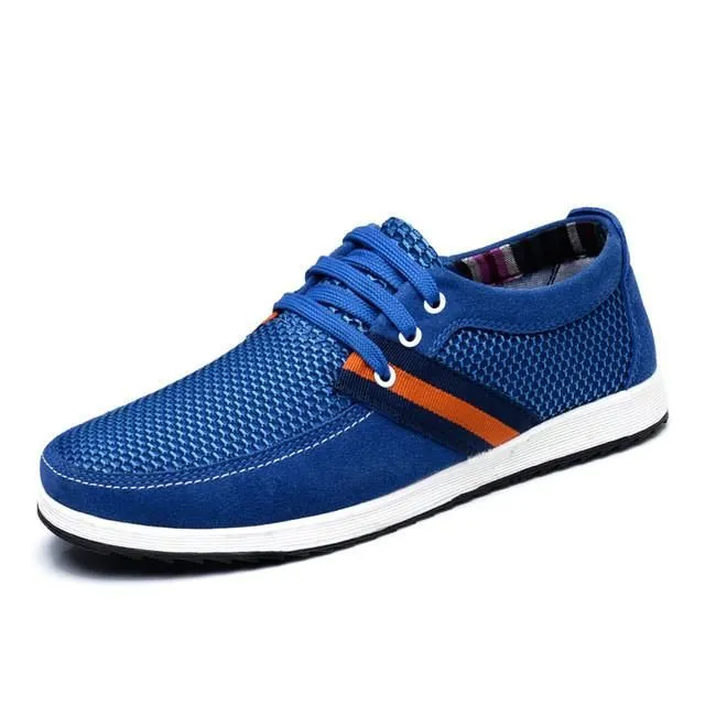 Men's Mesh Suede Low Tops