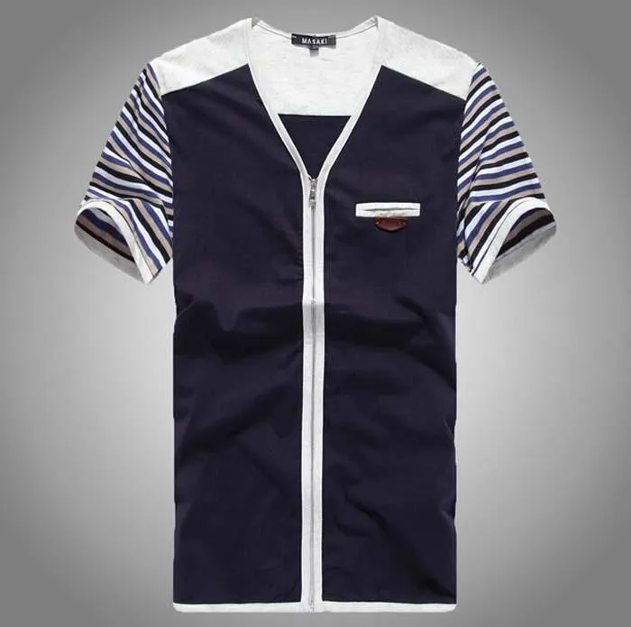 Men's Patchwork Fashion Design T-Shirt