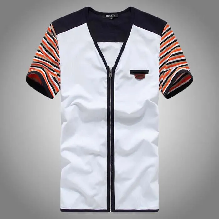 Men's Patchwork Fashion Design T-Shirt