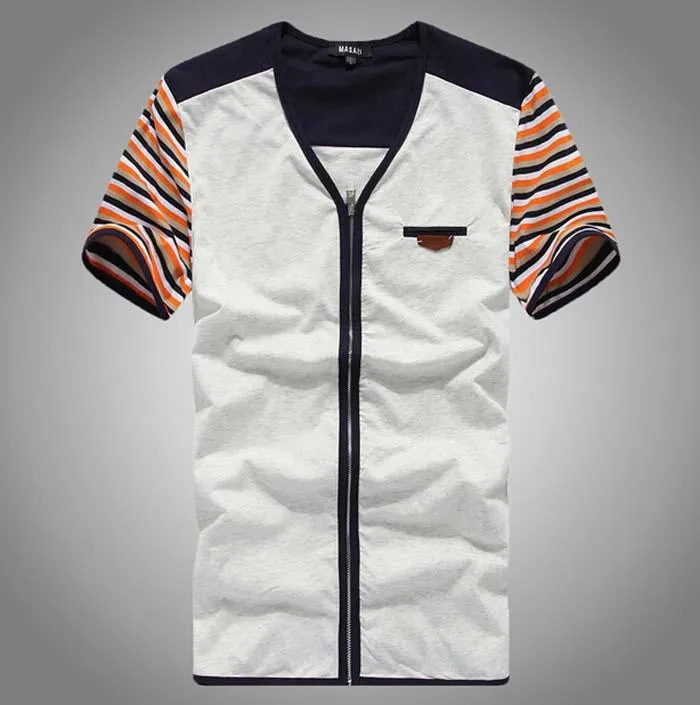 Men's Patchwork Fashion Design T-Shirt