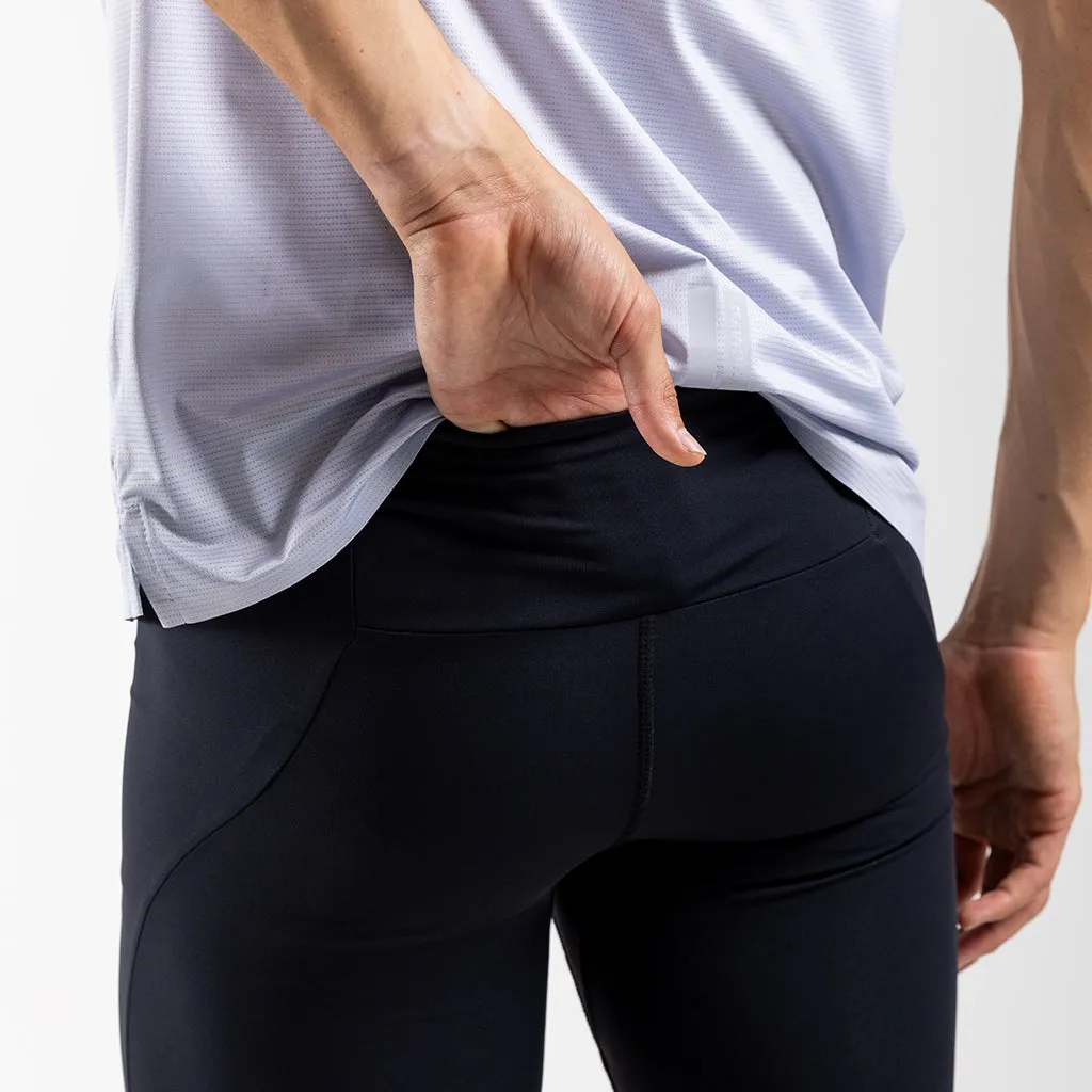 Men's Short Training Tights (Black)