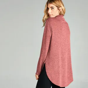 Merino Cowl Neck Top