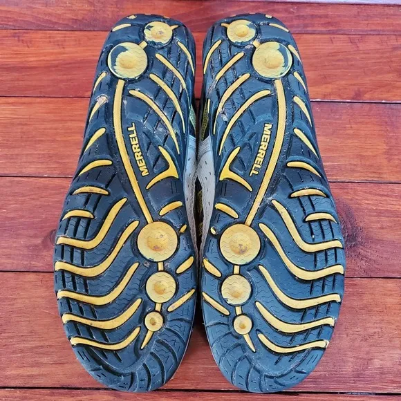 Merrell Hiking Shoes Men 10.5 Gray Ash Empire Yellow Performance J321098C