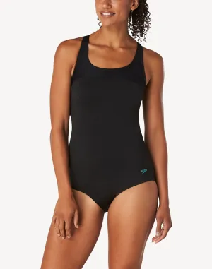 Mesh Blocked Polyester One Piece